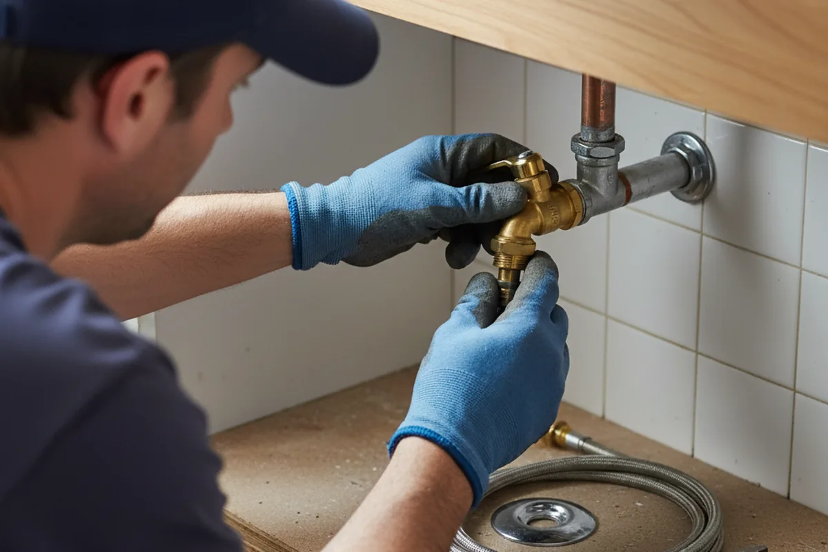 Shutoff valve and fitting work during Faucet and Fixture Repair in Cornwall Bridge